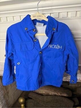 Prodoh Blue Kids' Fishing Shirt button down waterproof